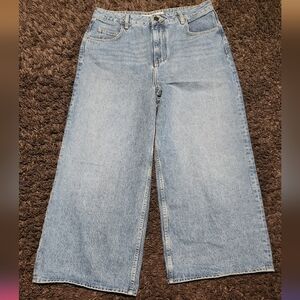 ASOS//DENIM Women's Medium Wash High-rise Wide Leg Women's Jeans Sz. 12x24